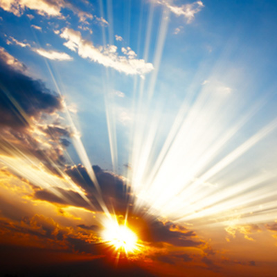 Image of sun rays