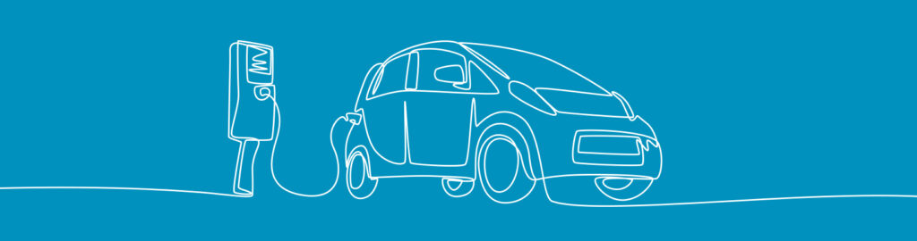 EC car illustration Albany EV charging