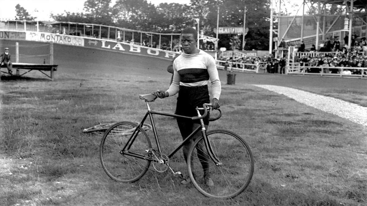 Major Taylor on the track